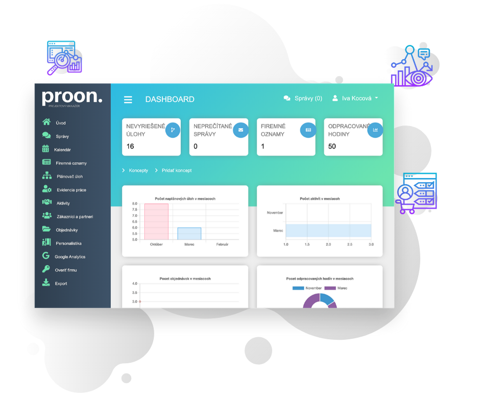 uvod_proon_dashboard_funkcie_projektove_planovanie_planovac_uloh_podnikove_softvery