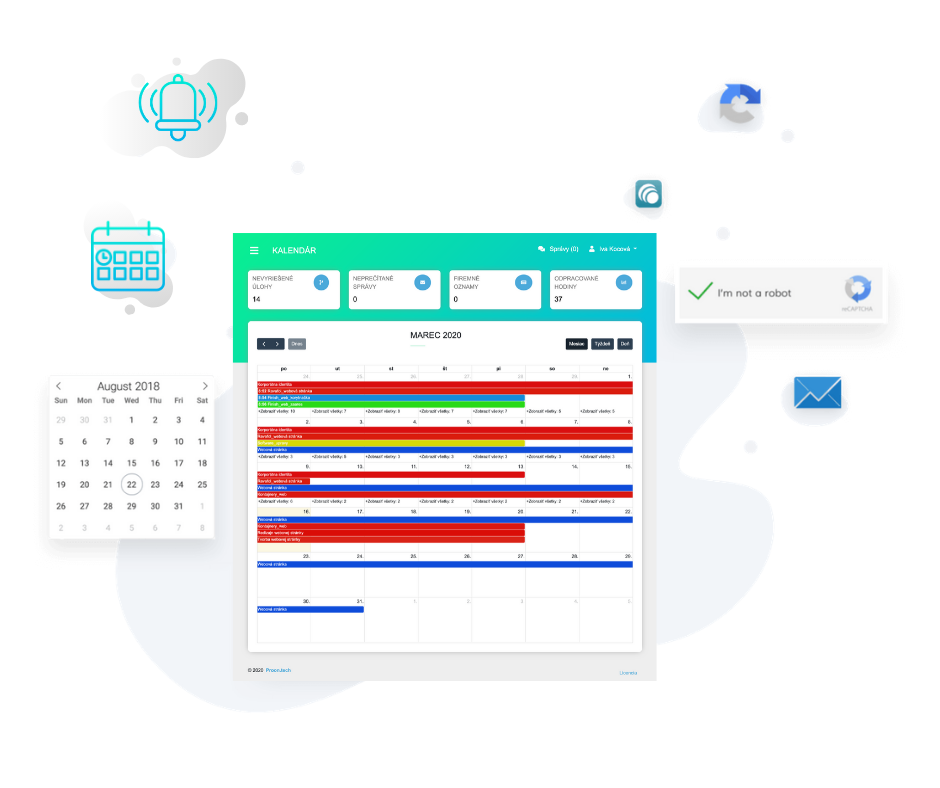 uvod_proon_dashboard_funkcie_projektove_planovanie_planovac_uloh_podnikove_softvery_kalendar_obchodnych_aktivit